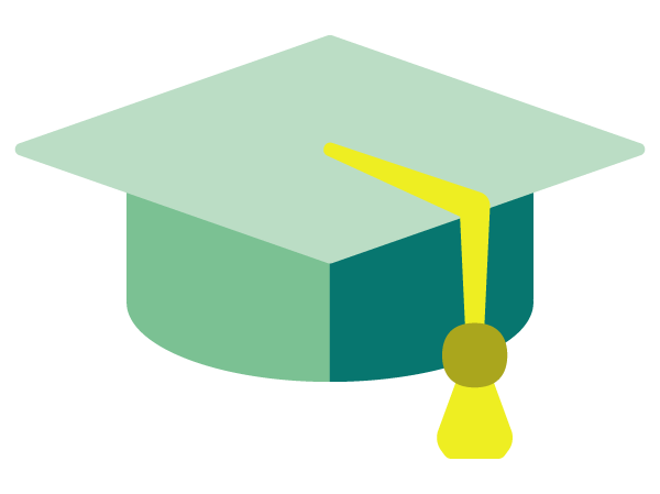 Graphic of a mortarboard