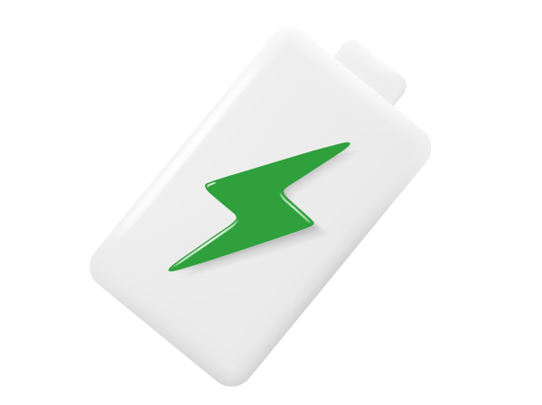Graphic of a battery symbol