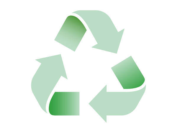 Graphic of a recycling symbol
