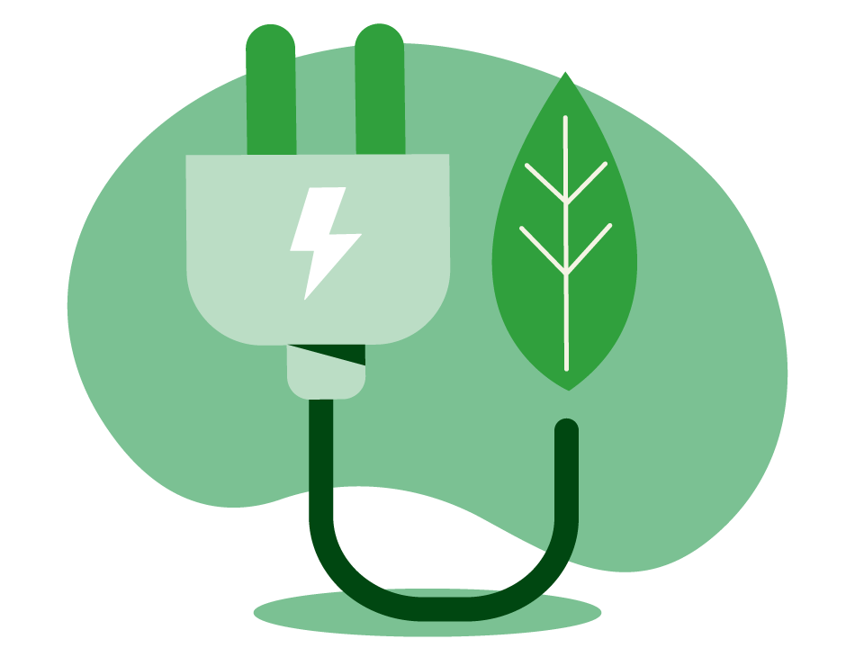 Mole Valley Website – What you can do-05 Graphic Depicting plug and leaf